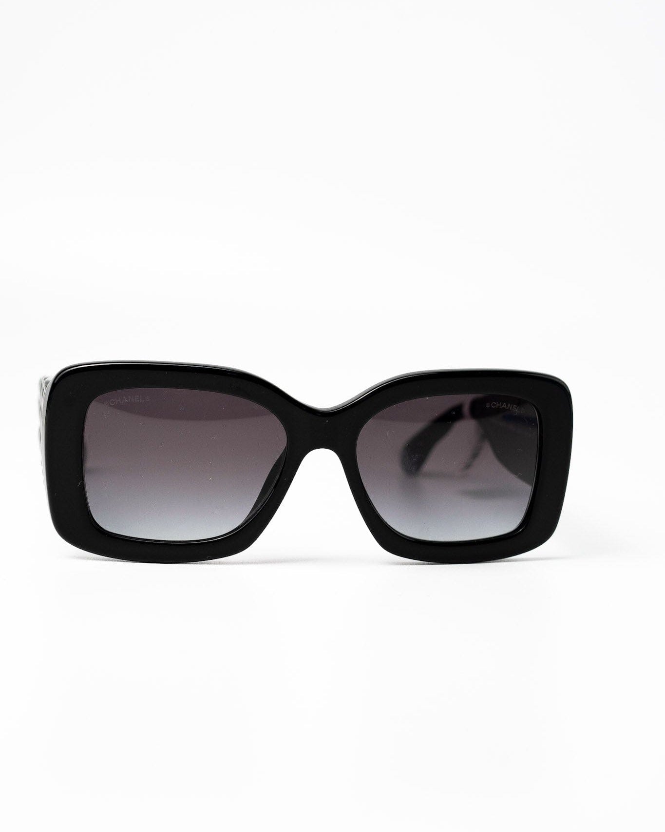 CHANEL Sunglasses Black Black CC Sunglasses 5483-A - Redeluxe