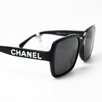CHANEL Sunglasses Black CC Sunglasses 5408-A - Redeluxe