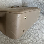 CHANEL Tote 22A Dark Beige Caviar Quilted Shopping tote Large LGHW - Redeluxe