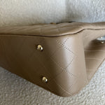 CHANEL Tote 22A Dark Beige Caviar Quilted Shopping tote Large LGHW - Redeluxe