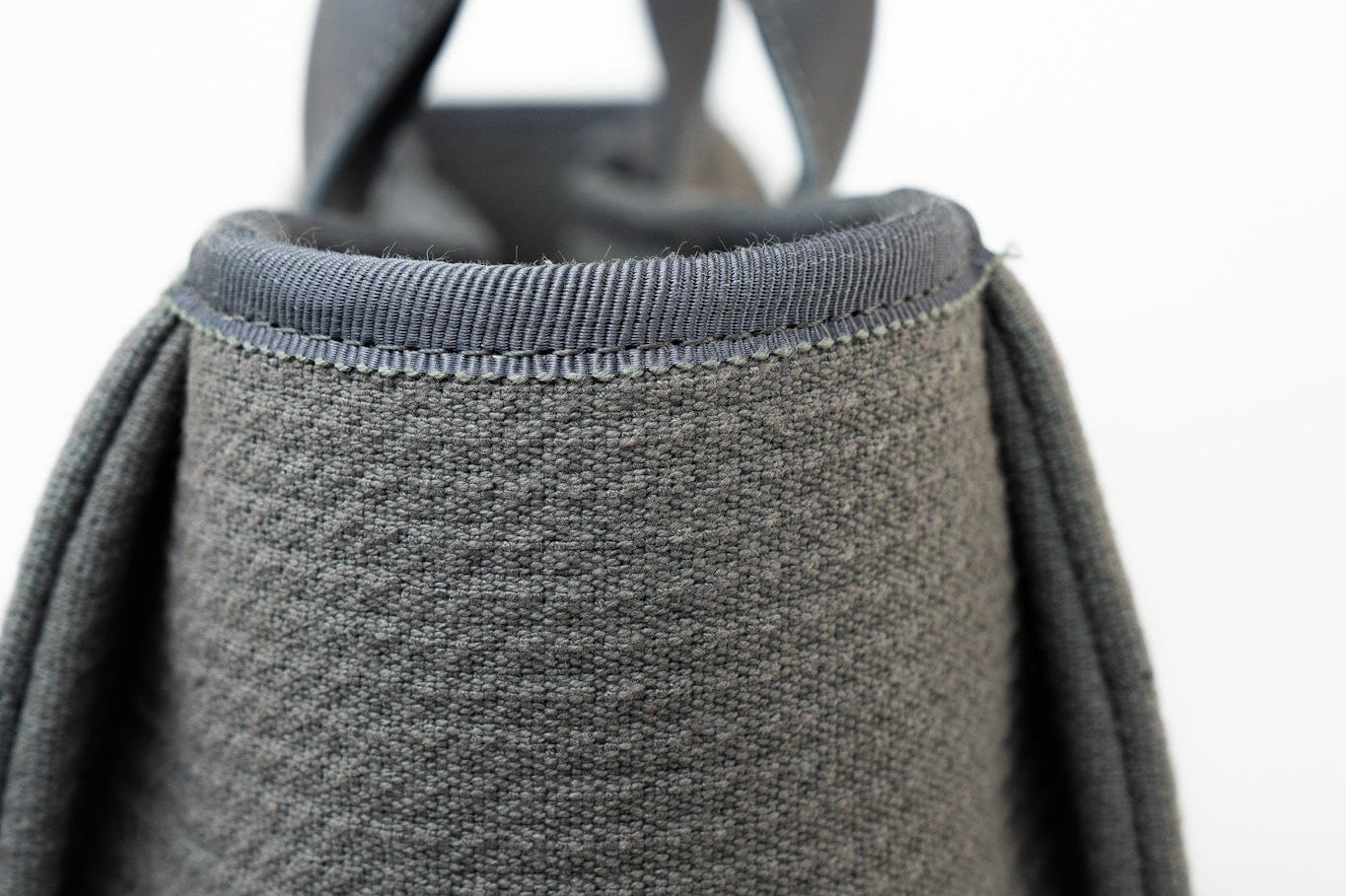 CHANEL Tote 22A Grey Deauville Shopping Tote Small Silver Hardware - Redeluxe