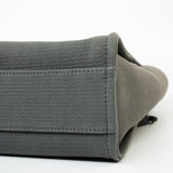 CHANEL Tote 22A Grey Deauville Shopping Tote Small Silver Hardware - Redeluxe