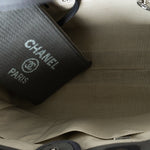 CHANEL Tote 22A Grey Deauville Shopping Tote Small Silver Hardware - Redeluxe
