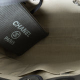 CHANEL Tote 22A Grey Deauville Shopping Tote Small Silver Hardware - Redeluxe