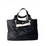 CHANEL Tote 23M Coco Maxi Beach Shopping Tote Black Quilted - Redeluxe