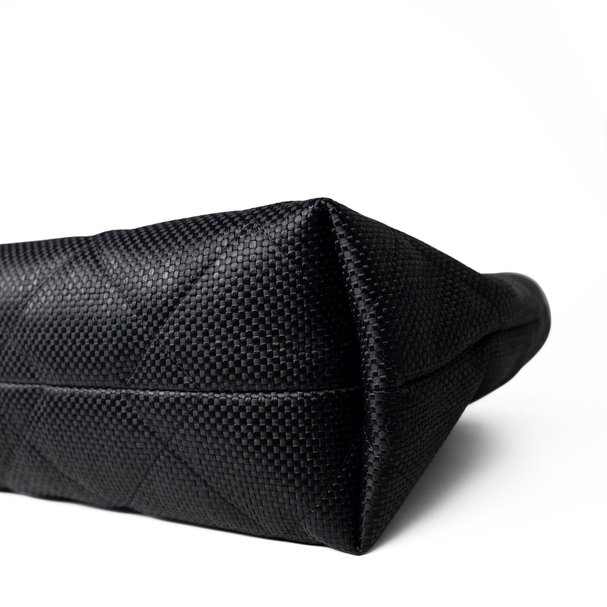 CHANEL Tote 23M Coco Maxi Beach Shopping Tote Black Quilted - Redeluxe
