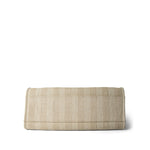 CHANEL Tote Beige Striped Mixed Fibers Large Deauville Tote Beige / Brown - Redeluxe