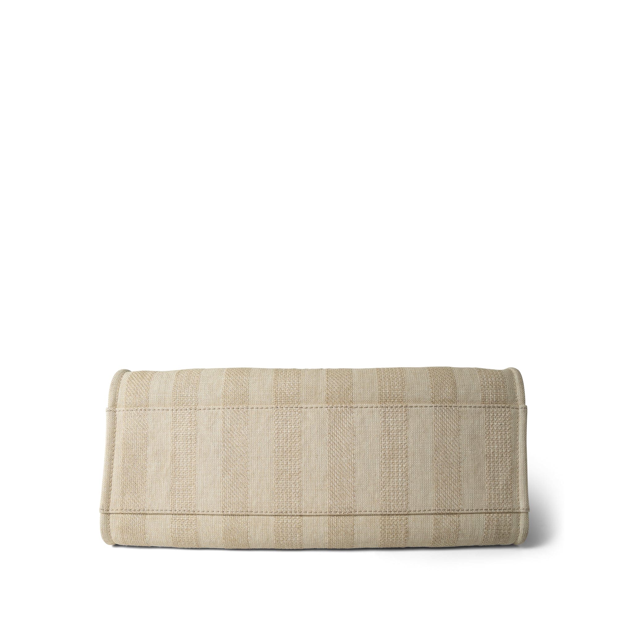 CHANEL Tote Beige Striped Mixed Fibers Large Deauville Tote Beige / Brown - Redeluxe