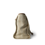 CHANEL Tote Beige Striped Mixed Fibers Large Deauville Tote Beige / Brown - Redeluxe