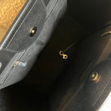 CHANEL Tote Chanel 20P Small/ Medium Deauville Shopping Tote Studded LGHW - Redeluxe