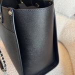 CHANEL Tote Chanel 20P Small/ Medium Deauville Shopping Tote Studded LGHW - Redeluxe