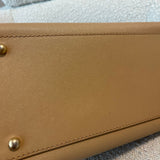 CHANEL Tote CHANEL LIGHT BEIGE MEDIUM DEAUVILLE SHOPPING TOTE STUDDED AGED HARDWARE - Redeluxe