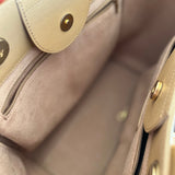 CHANEL Tote CHANEL LIGHT BEIGE MEDIUM DEAUVILLE SHOPPING TOTE STUDDED AGED HARDWARE - Redeluxe