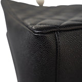 CHANEL Tote Grand Shopping Tote (GST) Black Caviar Quilted Gold Hardware - Redeluxe