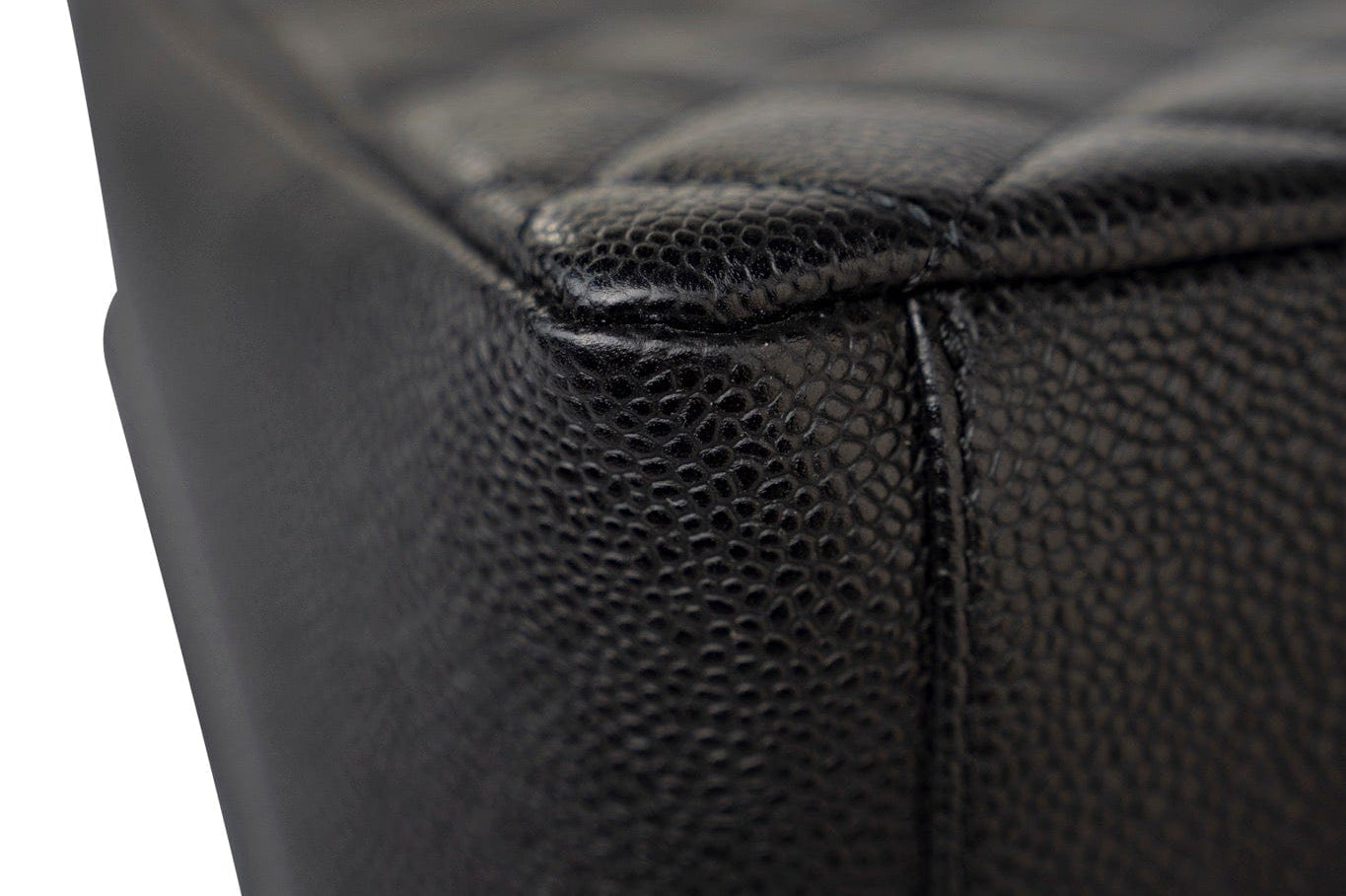 CHANEL Tote Grand Shopping Tote (GST) Black Caviar Quilted Gold Hardware - Redeluxe