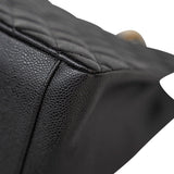 CHANEL Tote Grand Shopping Tote (GST) Black Caviar Quilted Gold Hardware - Redeluxe