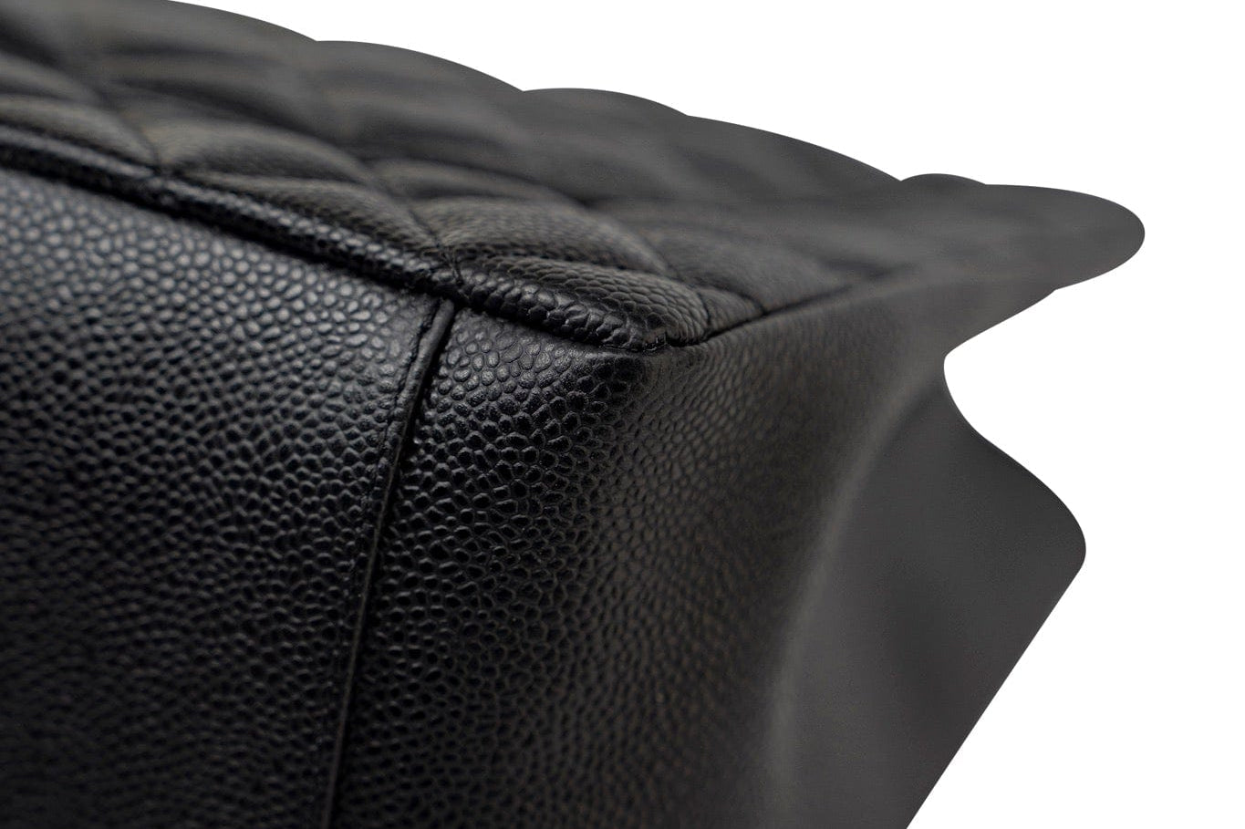 CHANEL Tote Grand Shopping Tote (GST) Black Caviar Quilted Gold Hardware - Redeluxe