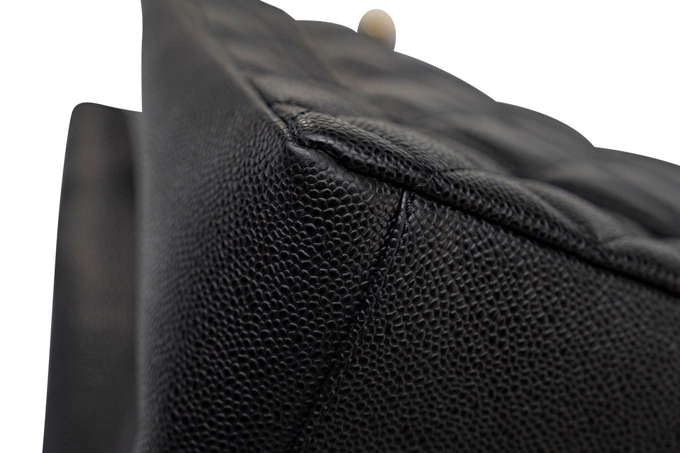 CHANEL Tote Grand Shopping Tote (GST) Black Caviar Quilted Gold Hardware - Redeluxe