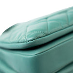 CHANEL Tote Green Trendy CC Green Lambskin Quilted Light Gold Hardware - Redeluxe