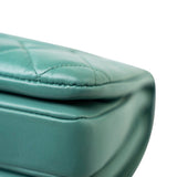 CHANEL Tote Green Trendy CC Green Lambskin Quilted Light Gold Hardware - Redeluxe