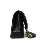 CHANEL Vintage Small Classic Flap Black Lambskin Quilted GHW - Redeluxe