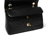 CHANEL Vintage Small Classic Flap Black Lambskin Quilted GHW - Redeluxe