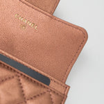 CHANEL Wallet 21A Copper (Rose Gold) 2.55 Flap Card Holder - Redeluxe