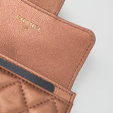 CHANEL Wallet 21A Copper (Rose Gold) 2.55 Flap Card Holder - Redeluxe