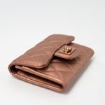 CHANEL Wallet 21A Copper (Rose Gold) 2.55 Flap Card Holder - Redeluxe