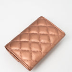 CHANEL Wallet 21A Copper (Rose Gold) 2.55 Flap Card Holder - Redeluxe