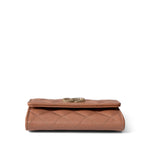CHANEL Wallet Beige 23P Rose Beige Caviar Quilted Flap O Card Holder - Redeluxe