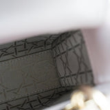Christian Dior Handbag Christian Dior Mini Lady Dior Lotus Cannage  Pale Lilac Pink Pearlescent Lambskin - Redeluxe