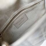 Christian Dior Handbag Small Lady Dior Beige Cannage Lambskin Bag - Redeluxe