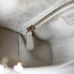 Christian Dior Handbag Small Lady Dior Beige Cannage Lambskin Bag - Redeluxe