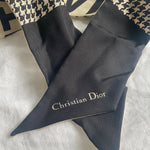 Christian Dior Scarf Dior 30 Montaigne Mitzah Scarf - Black and White - Redeluxe