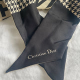 Christian Dior Scarf Dior 30 Montaigne Mitzah Scarf - Black and White - Redeluxe