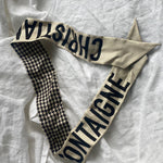 Christian Dior Scarf Dior 30 Montaigne Mitzah Scarf - Black and White - Redeluxe