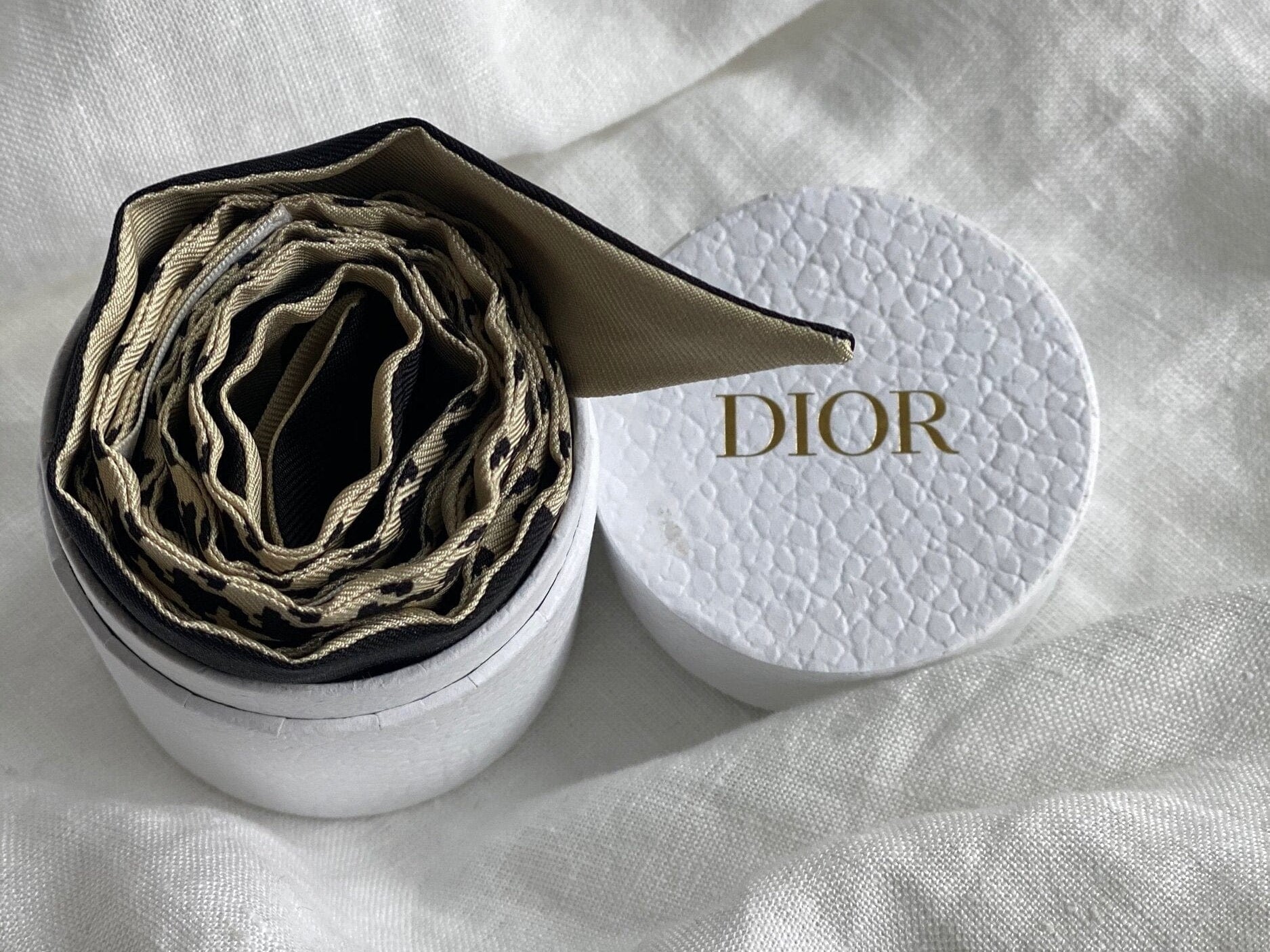 Christian Dior Scarf Dior 30 Montaigne Mitzah Scarf - Black and White - Redeluxe