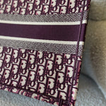 Christian Dior Tote Dior Burgundy Book Tote Medium - Redeluxe