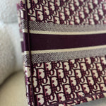 Christian Dior Tote Dior Burgundy Book Tote Medium - Redeluxe