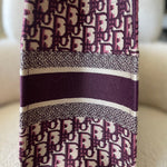 Christian Dior Tote Dior Burgundy Book Tote Medium - Redeluxe