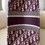 Christian Dior Tote Dior Burgundy Book Tote Medium - Redeluxe