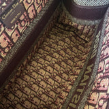 Christian Dior Tote Dior Burgundy Book Tote Medium - Redeluxe