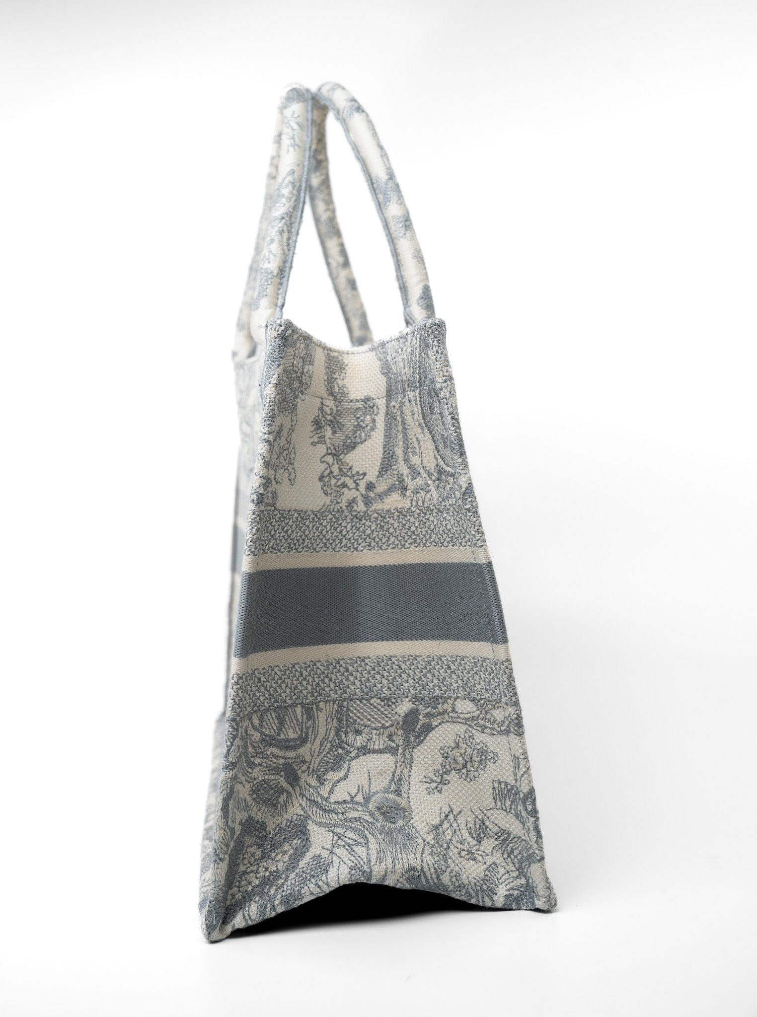Dior Canvas Book Tote Small Toile De Jouy Grey – REDELUXE