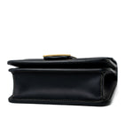Fendi Handbag Fendi Fab Black Shoulder Bag Gold Hardware - Redeluxe