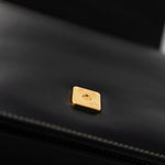 Fendi Handbag Fendi Fab Black Shoulder Bag Gold Hardware - Redeluxe