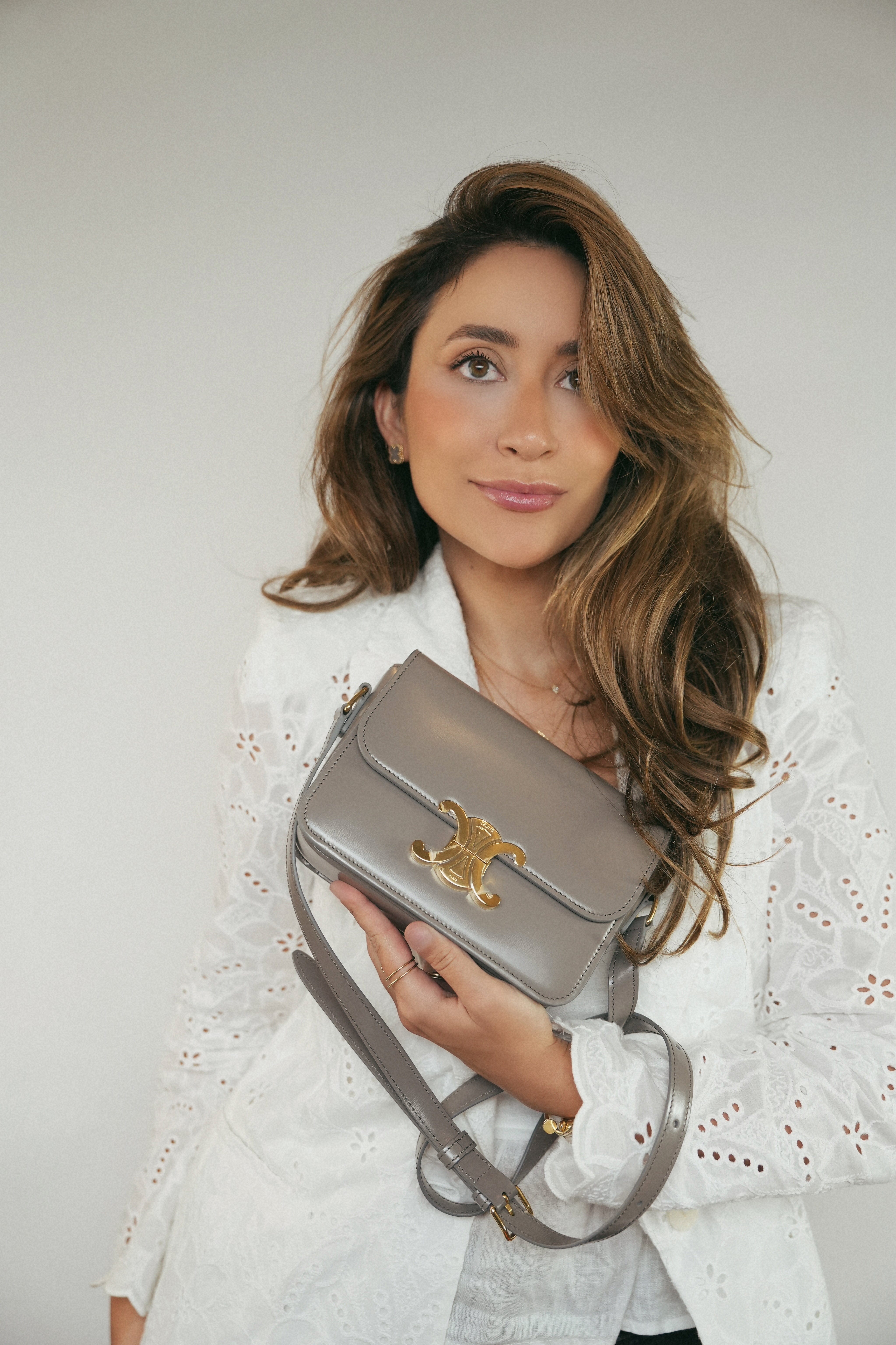Celine Pebble Shiny Calfskin Triomph Teen Bag – REDELUXE