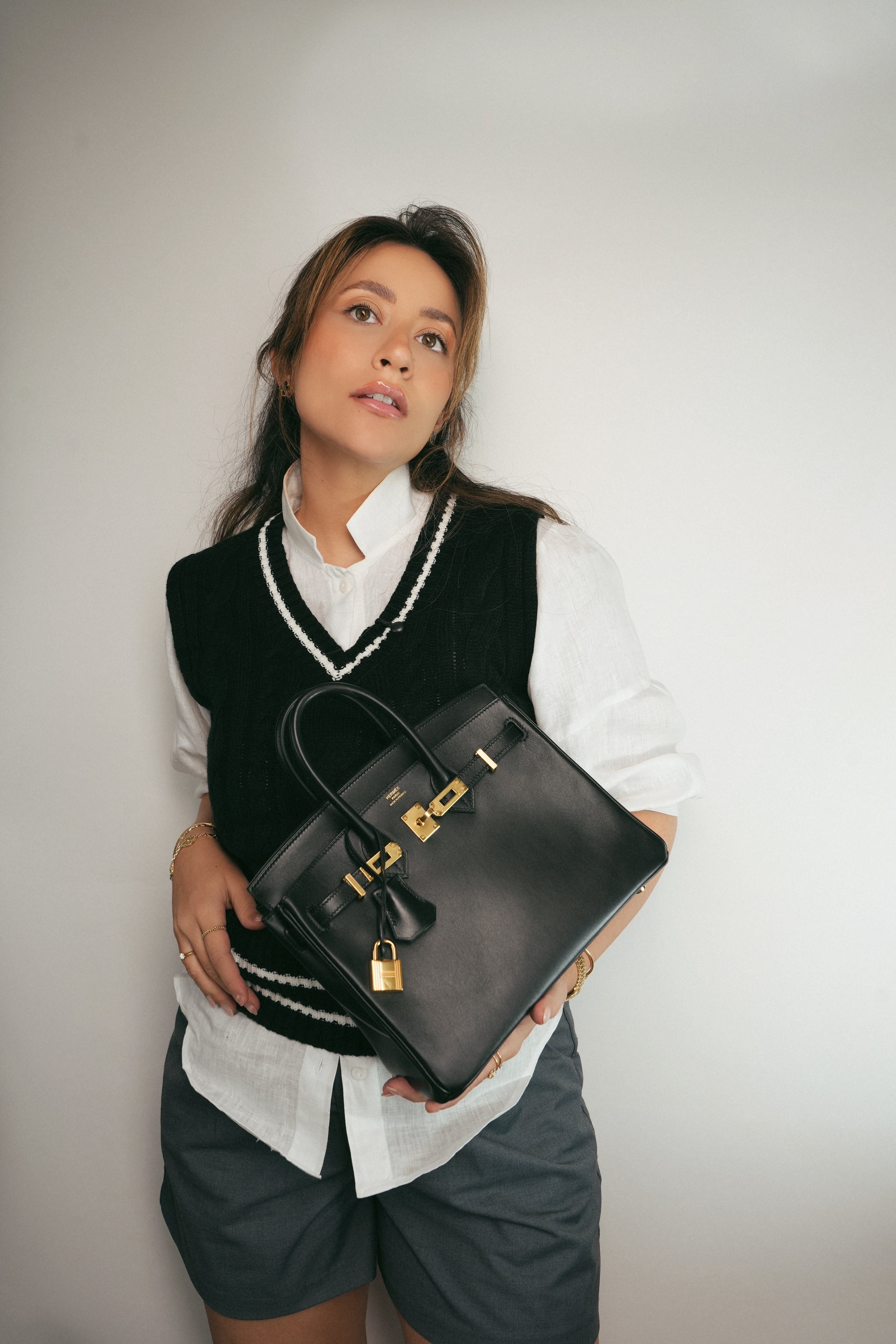 Birkin 25 Black Box Gold Plated Z Stamp – REDELUXE