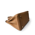 Hermes Birkin 30 Biscuit Togo Gold Plated U Stamp - Redeluxe