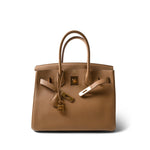 Hermes Birkin 30 Biscuit Togo Gold Plated U Stamp - Redeluxe